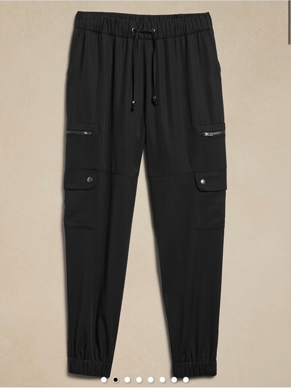 Banana Republic Black Women's Cargo Jogger Pants